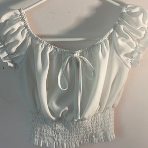 White Off The Shoulder Top